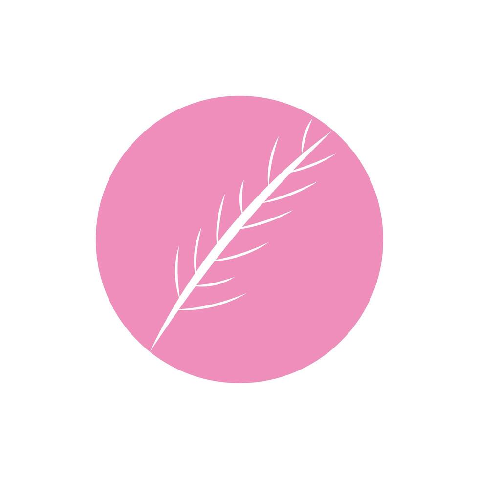 branch dry block and line style vector