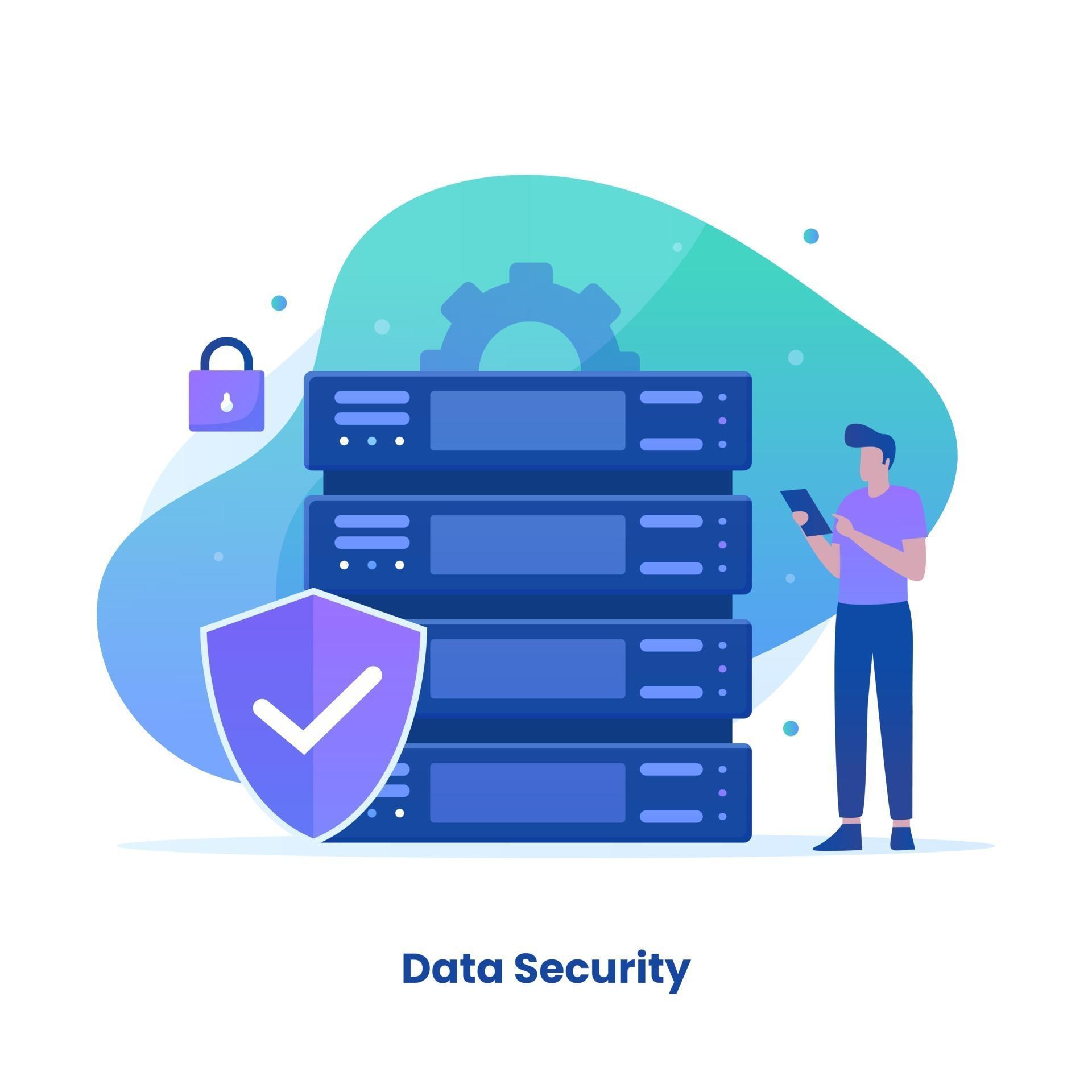 Flat design of data protection concept 2568633 Vector Art at Vecteezy