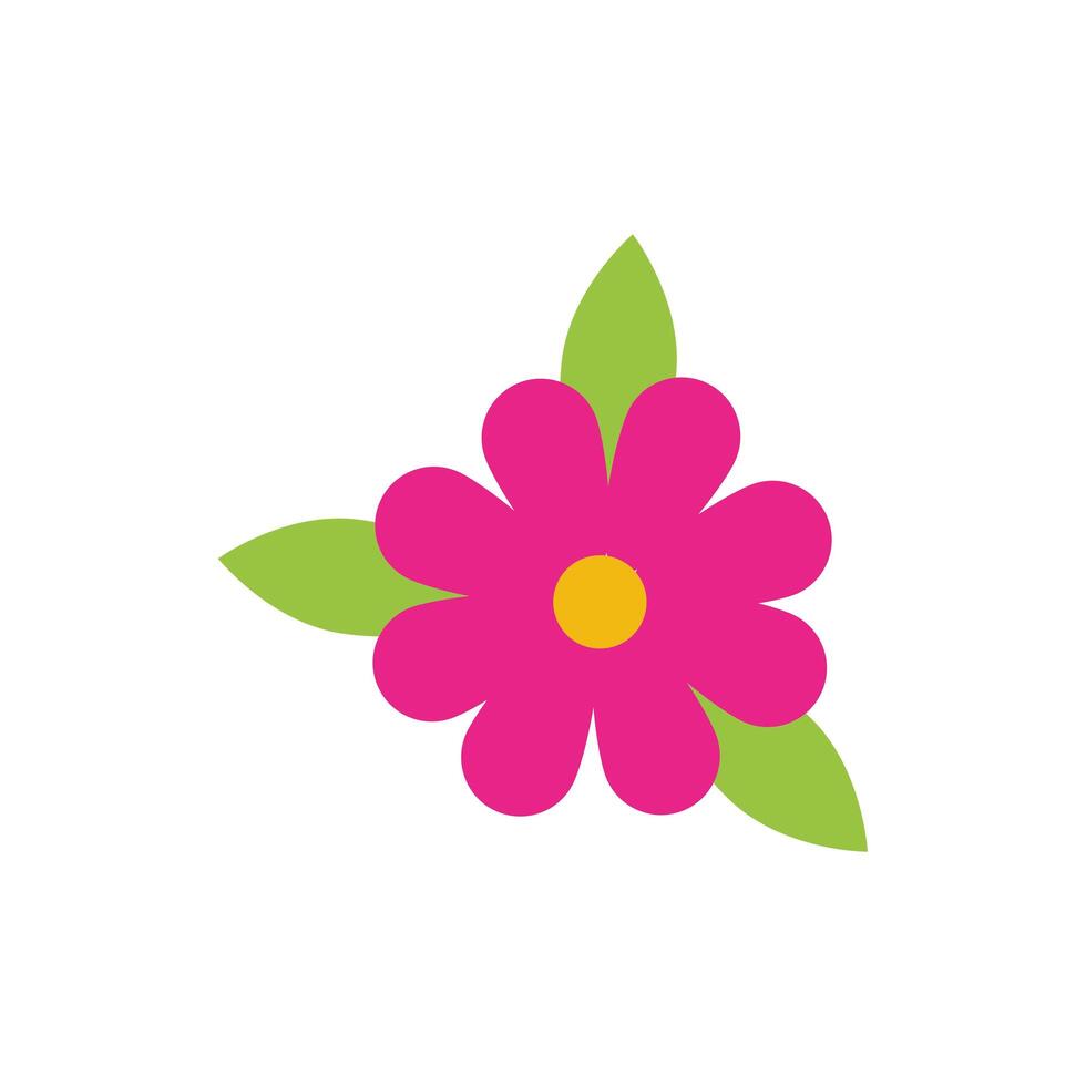 beautifull flower garden spring flat style vector