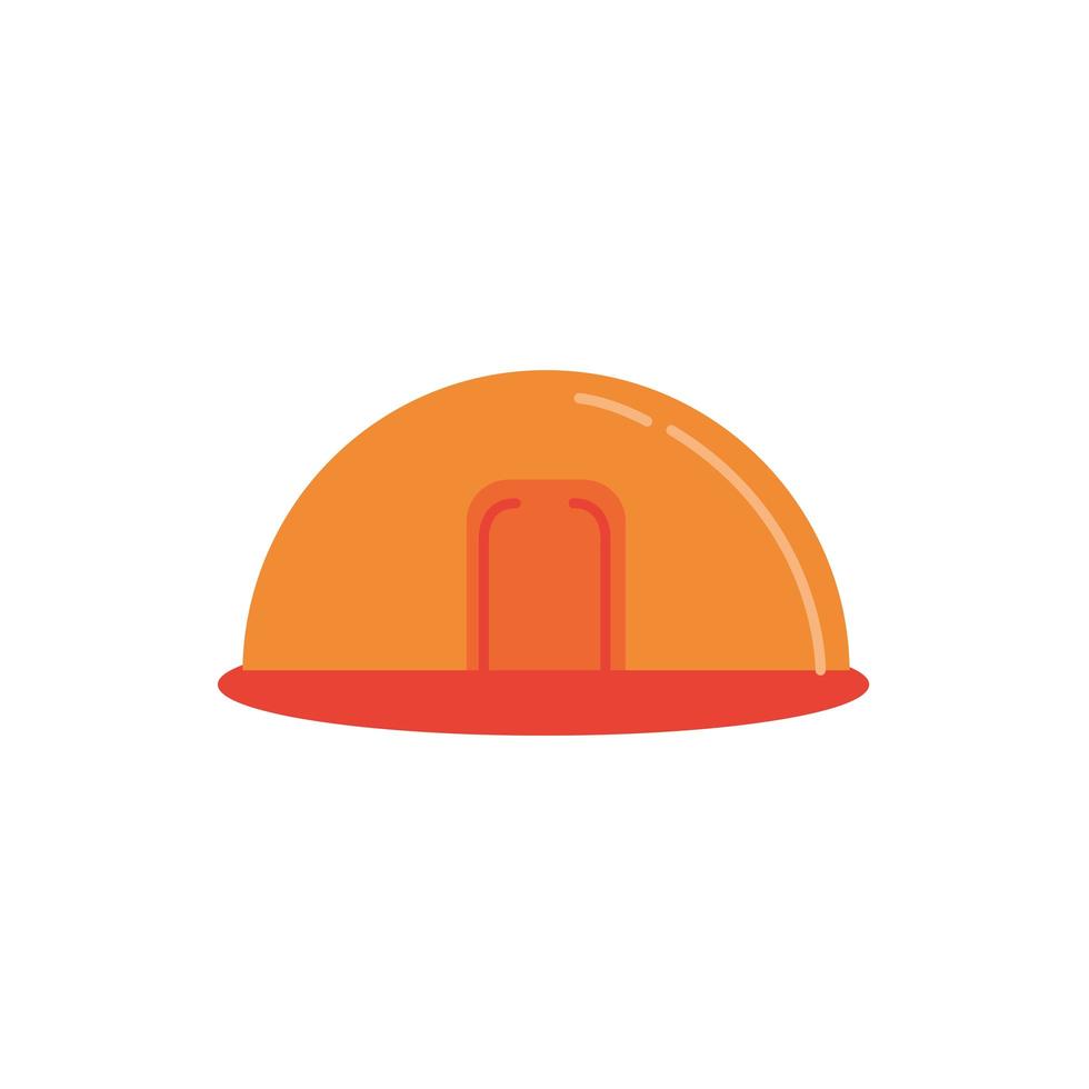 helmet security construction accessory icon vector