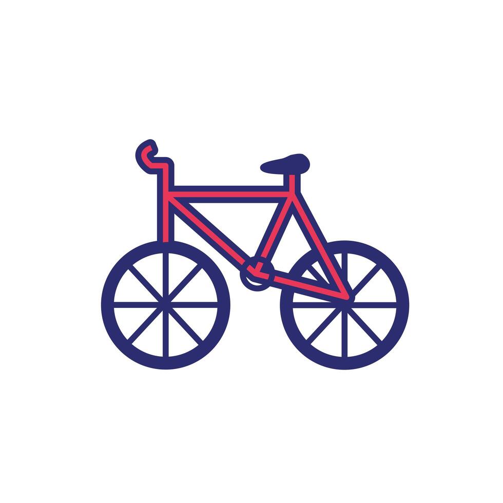 bicycle sport vehicle isolated icon vector