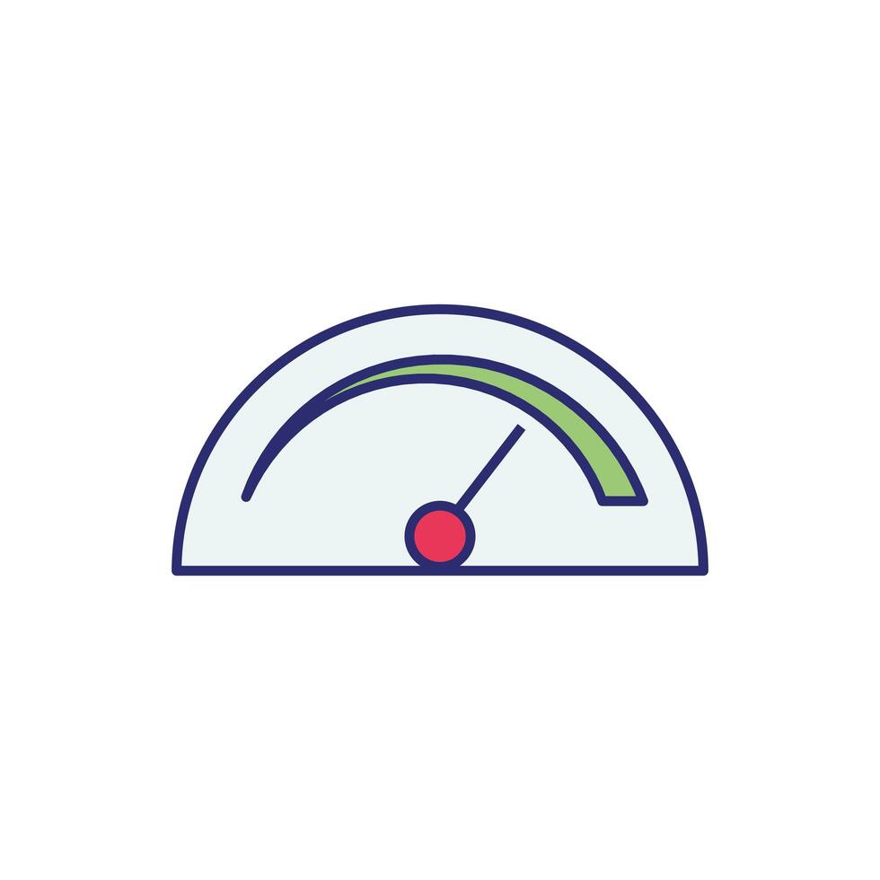 weight measure gauge isolated icon vector