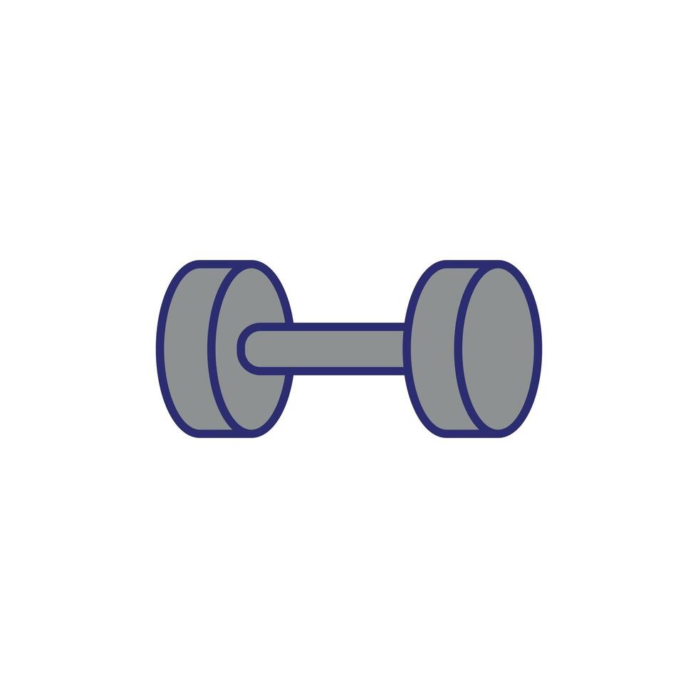 dumbbell weight lifting accessory icon vector
