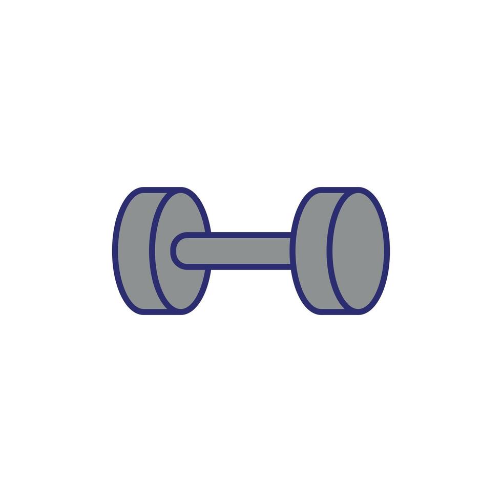 dumbbell weight lifting accessory icon vector