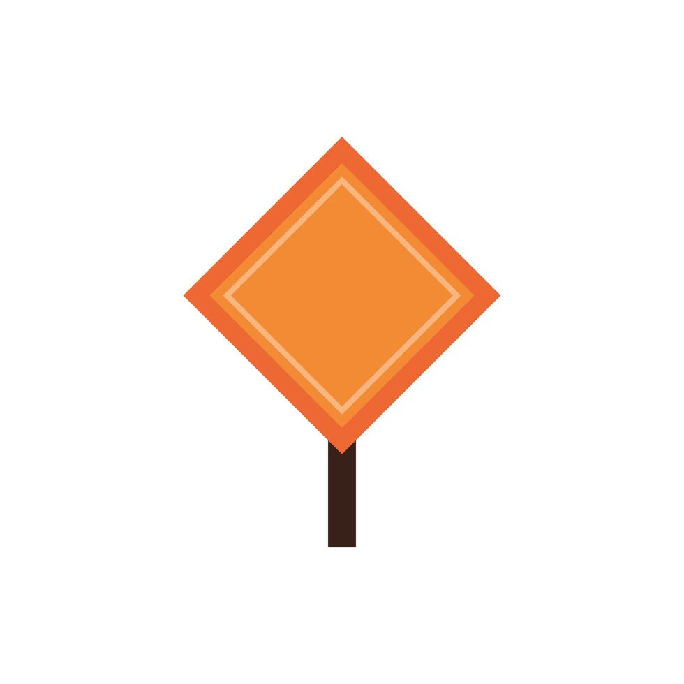 traffic signal caution isolated icon vector