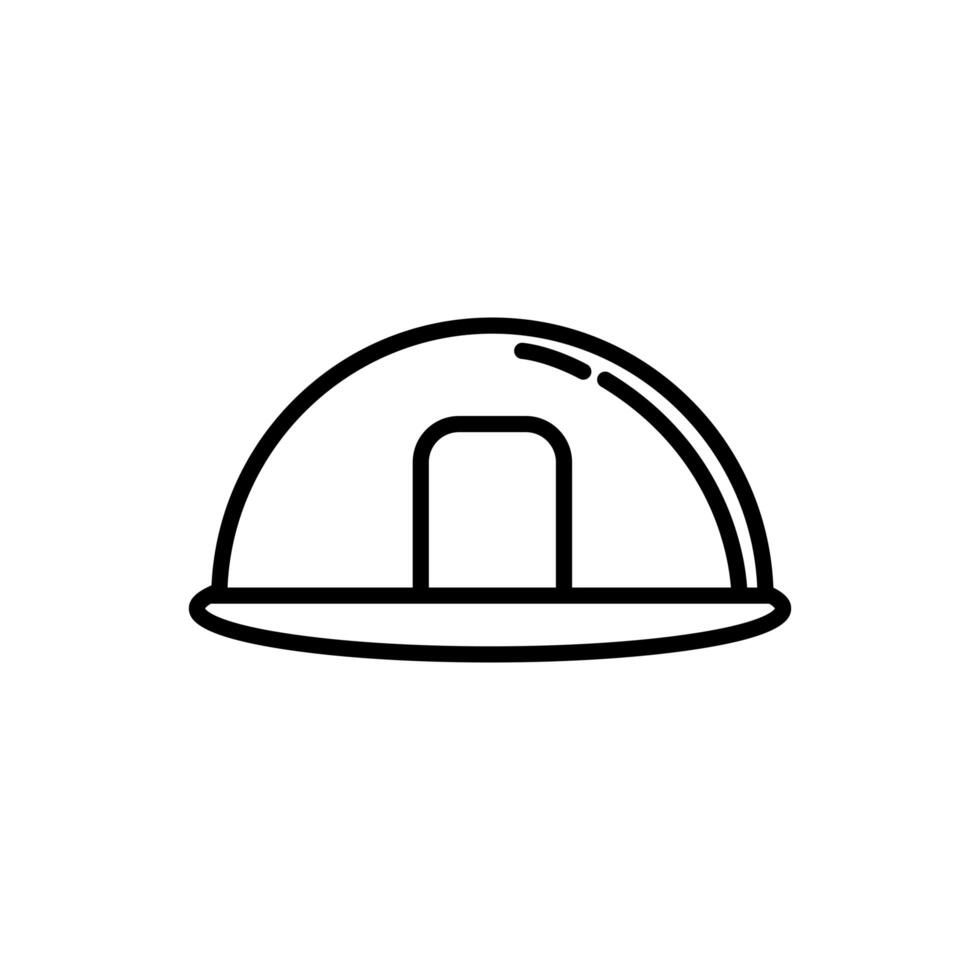 helmet security construction accessory icon vector