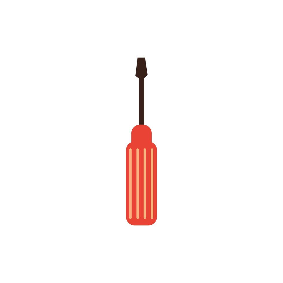 screwdriver mechanic tool isolated icon vector