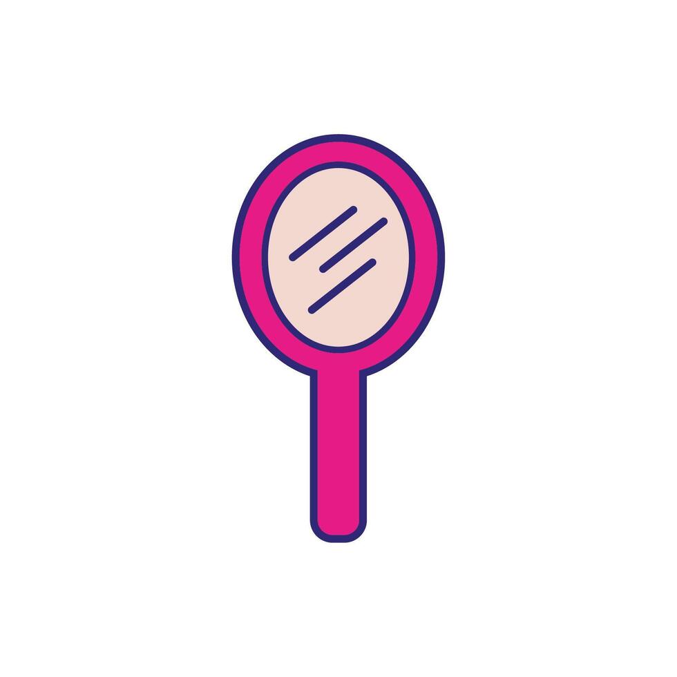 mirror make up accessory icon vector