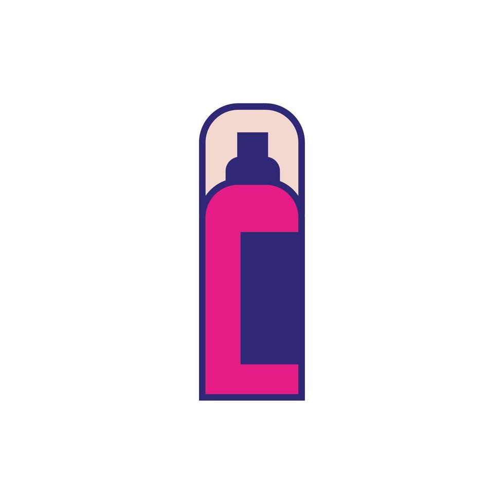 lotion bottle makeup product isolated icon vector