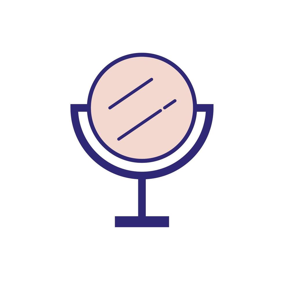 mirror make up accessory icon vector