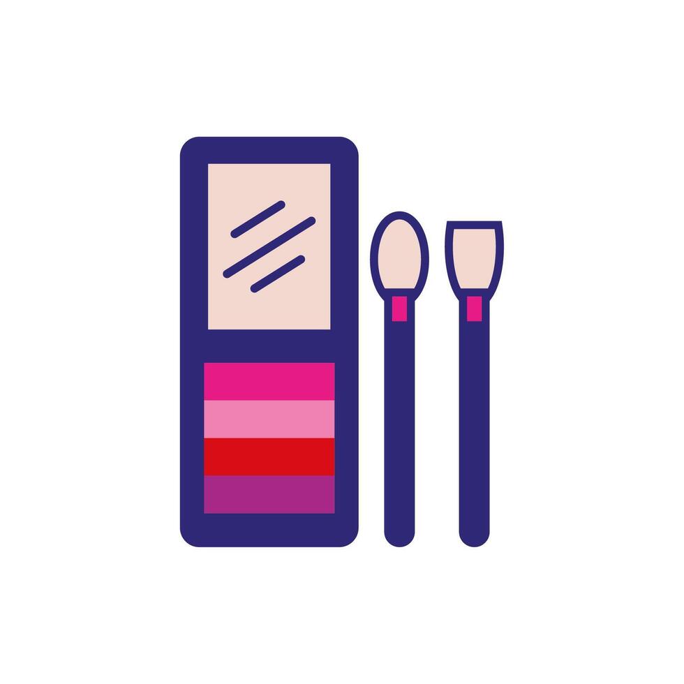 shadow colors makeup product isolated icon vector