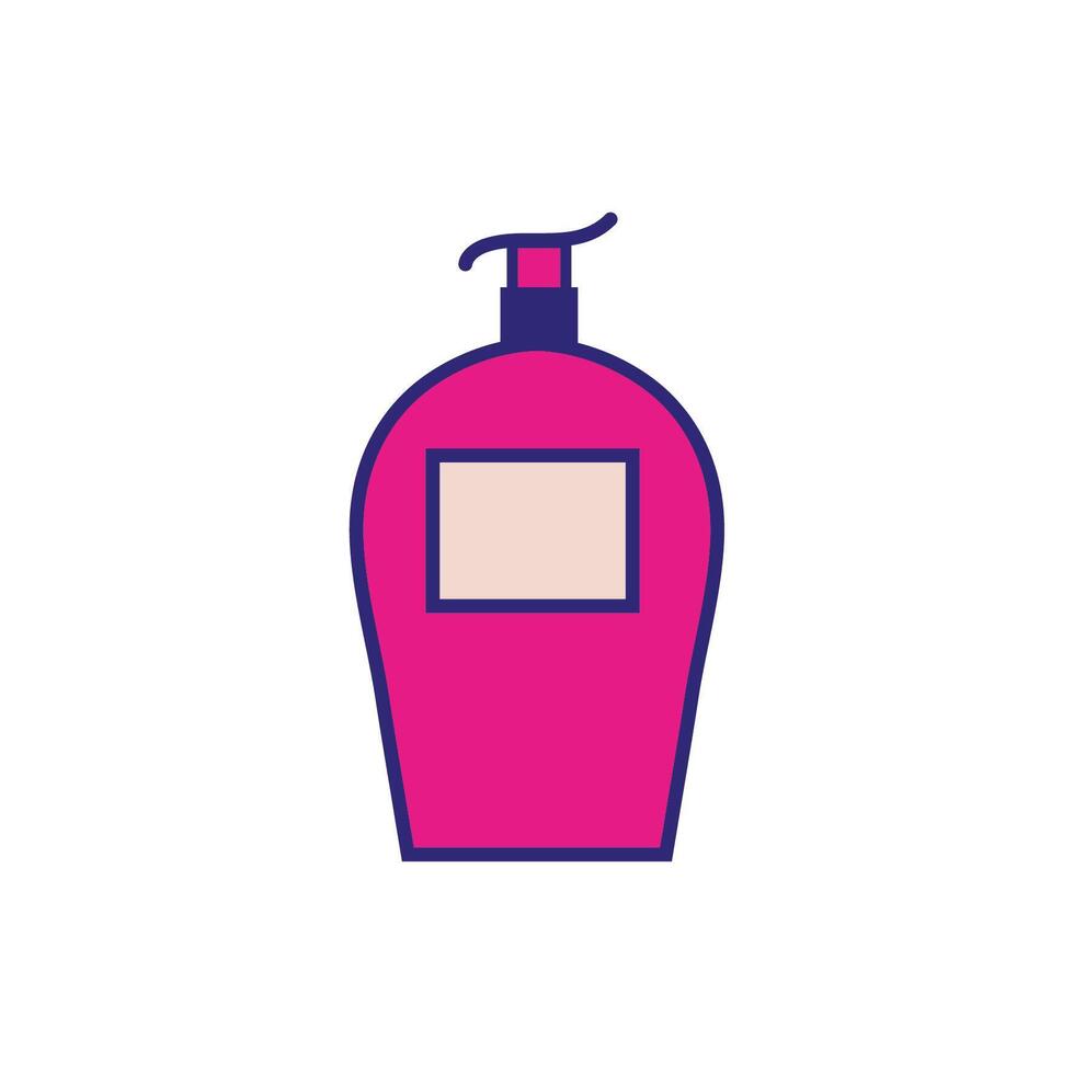 lotion bottle makeup product isolated icon vector