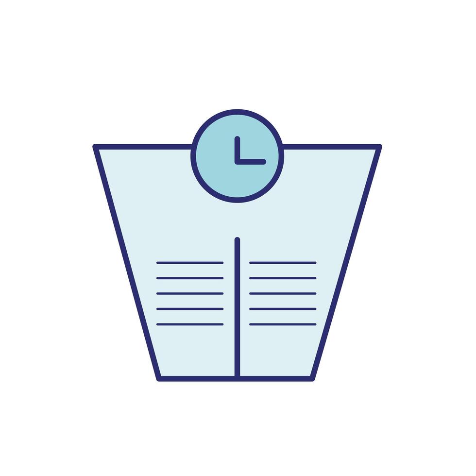 scale balance weight measure icon vector