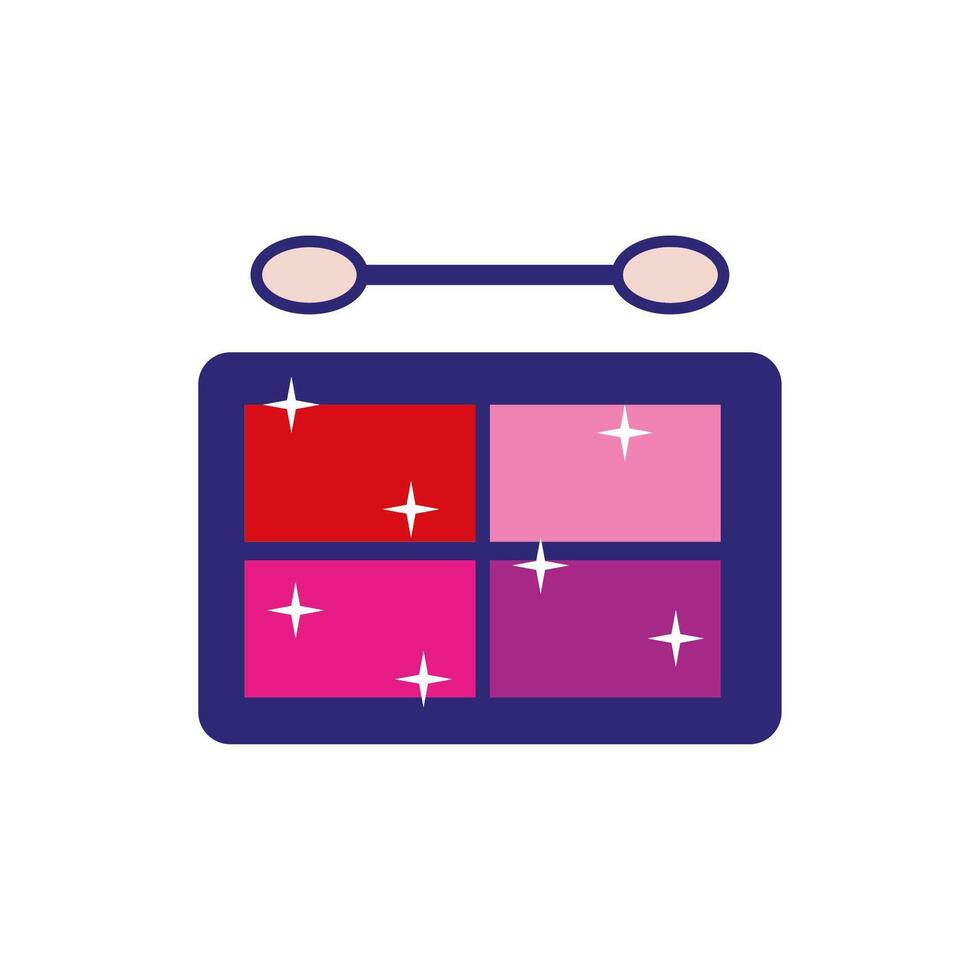 shadow colors makeup product isolated icon vector
