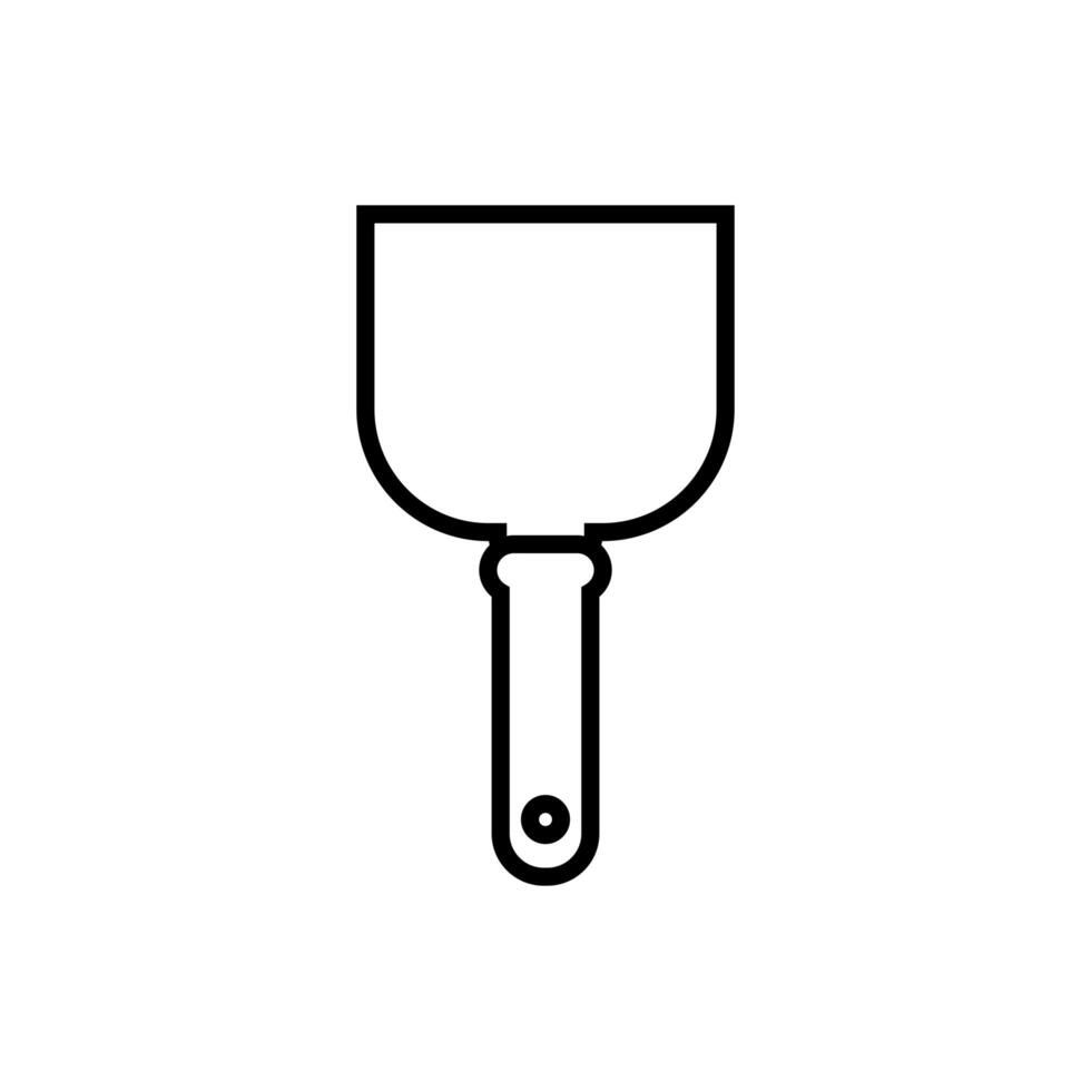 spatule tool construction isolated icon vector