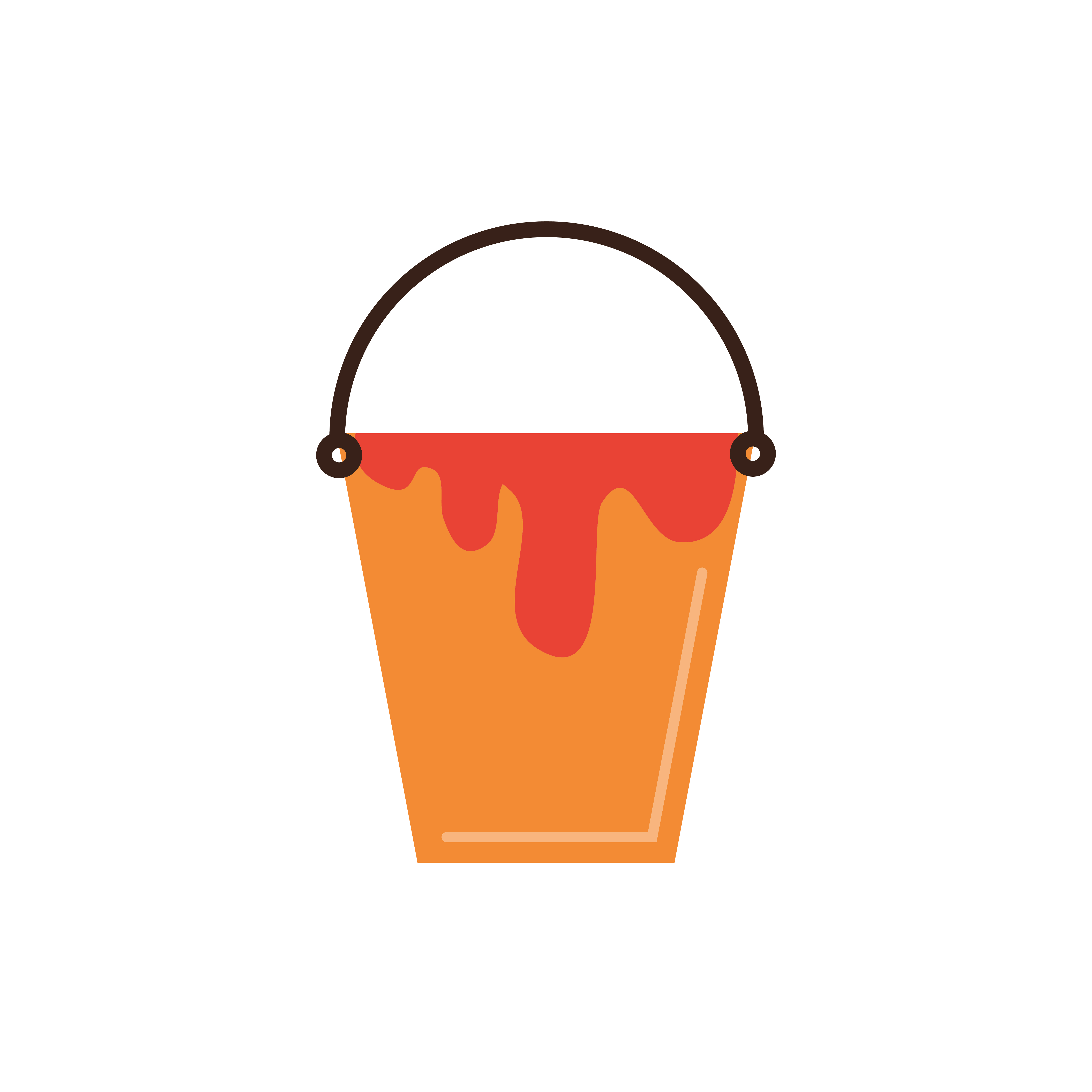 paint bucket tool construction isolated icon 2570853 Vector Art at Vecteezy