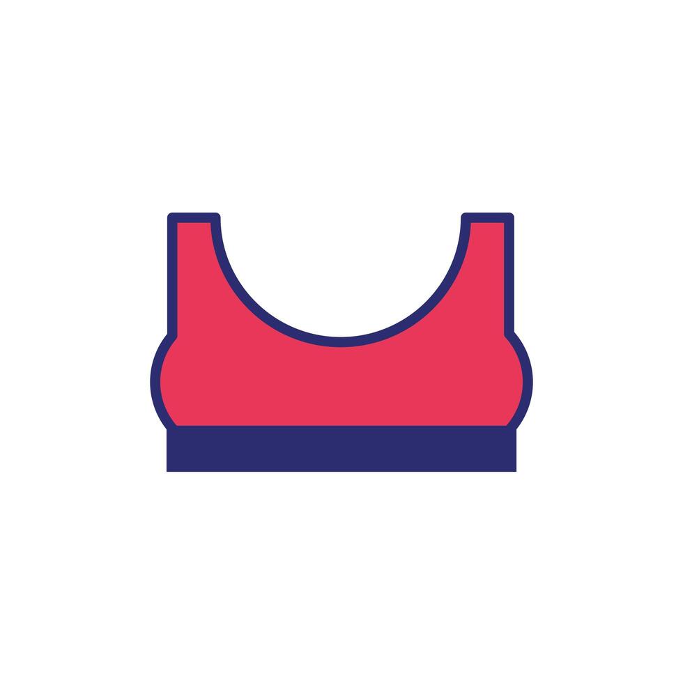 clothes sport wear isolated icon vector