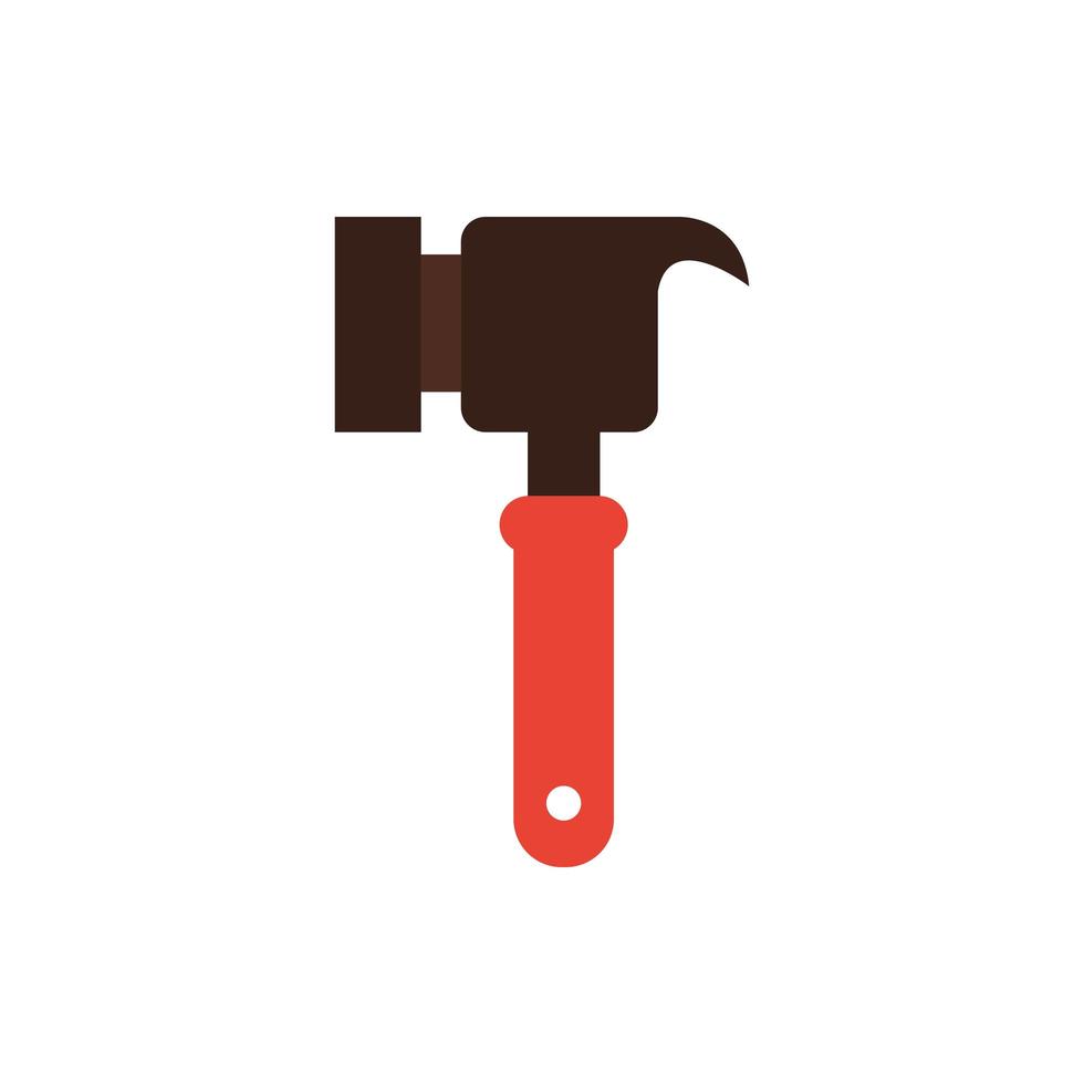 hammer mechanic tool isolated icon vector