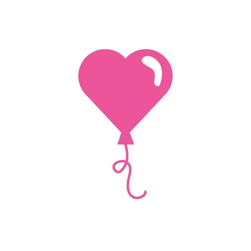 happy valentines day heart balloon helium vector