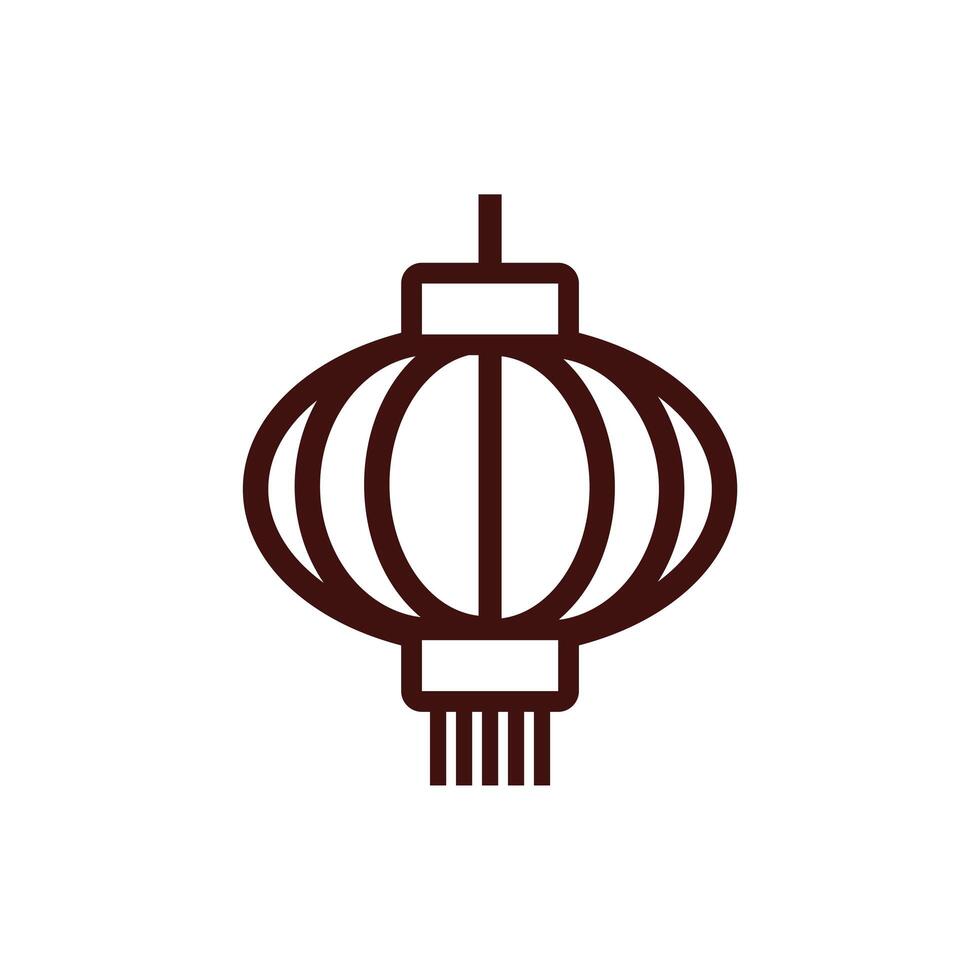 chinesse new year lamp hanging vector