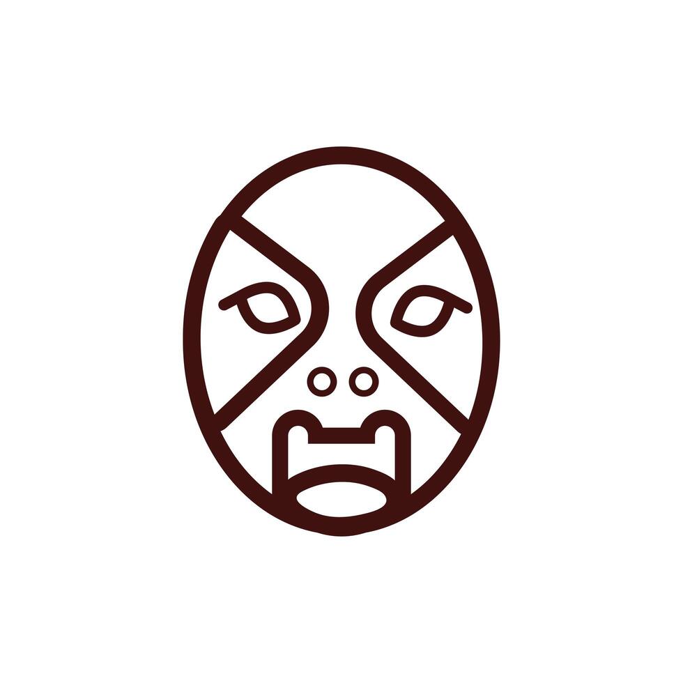 chinesse new year mask painted vector