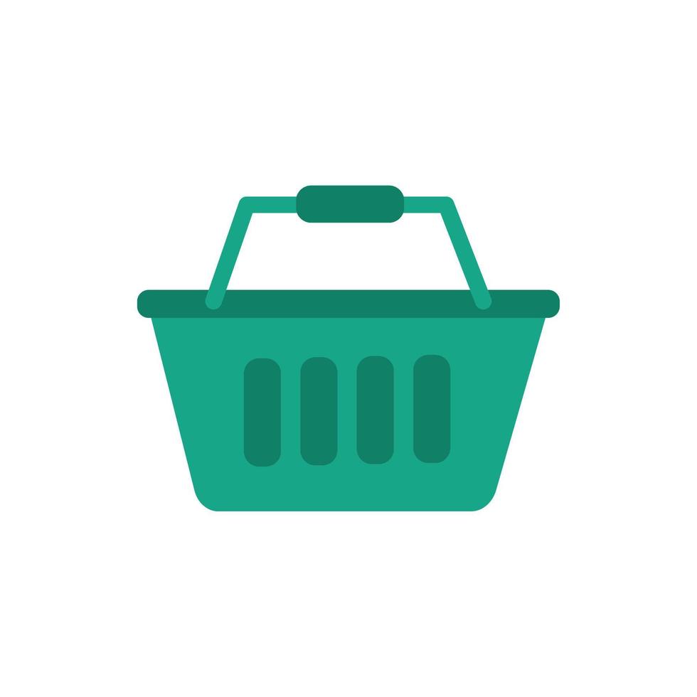 shopping basket commercial isolated icon vector