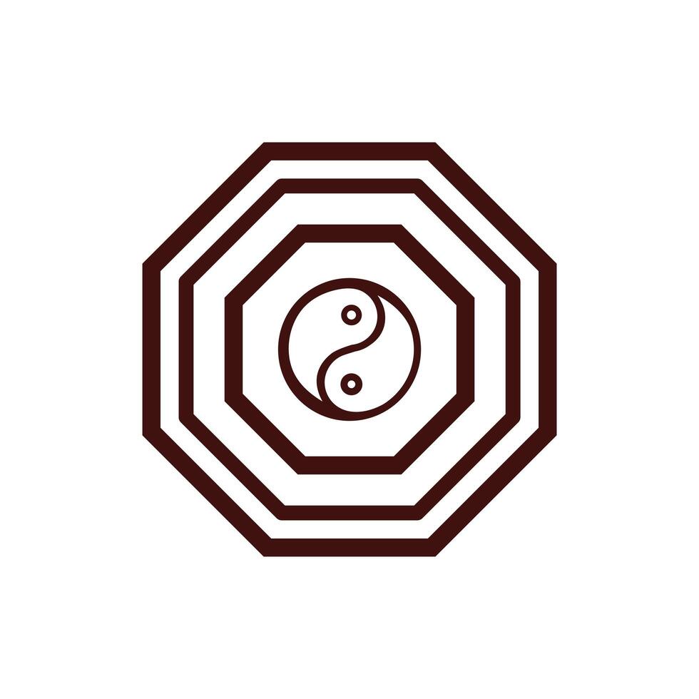 chinesse new year yin yang symbol vector