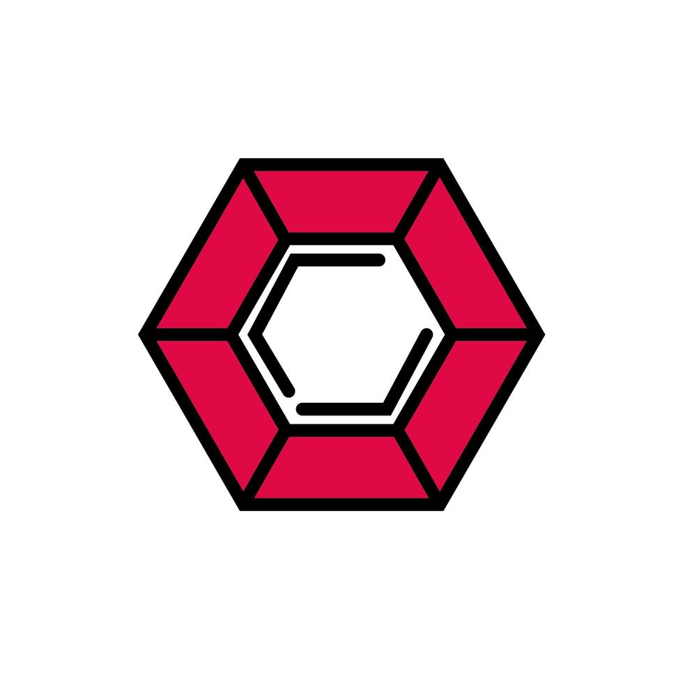 diamond luxury stone isolated icon vector