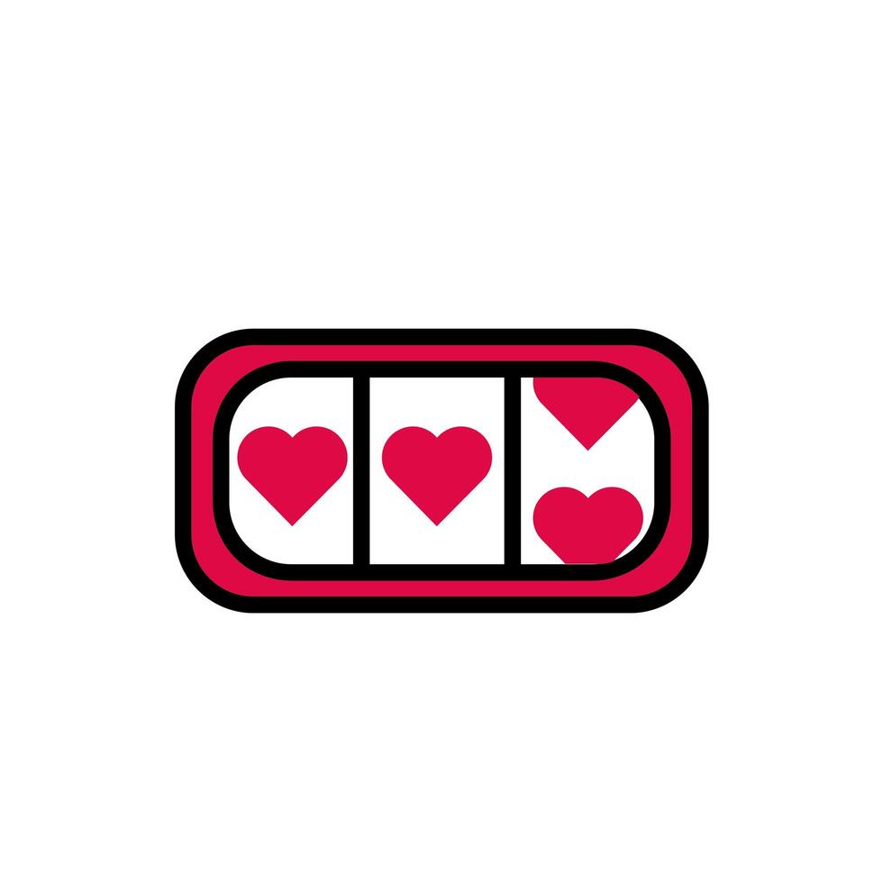 casino slot machine isolated icon vector