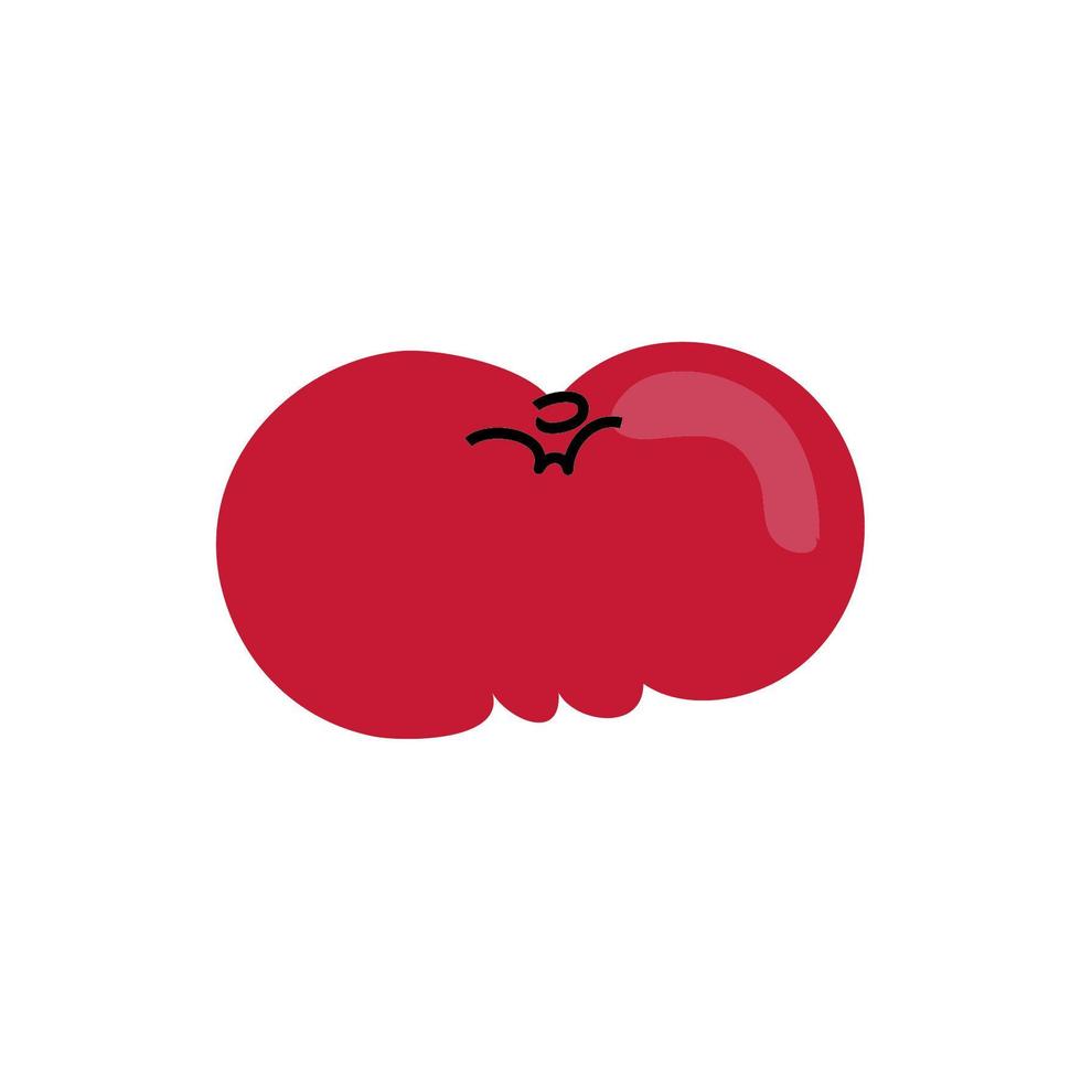fresh tomato vegetable healthy isolated icon vector