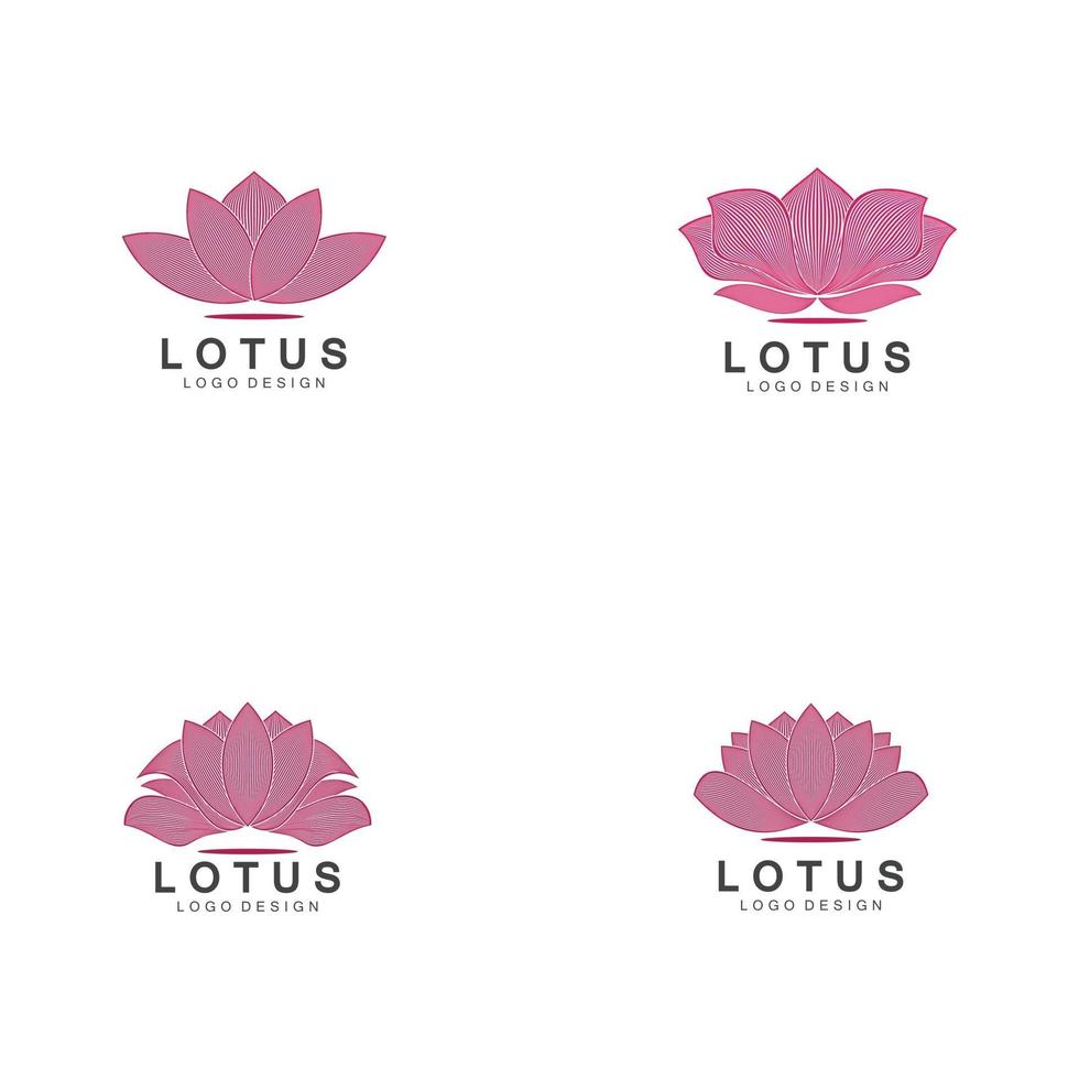 Vector lotus flowers design for spa