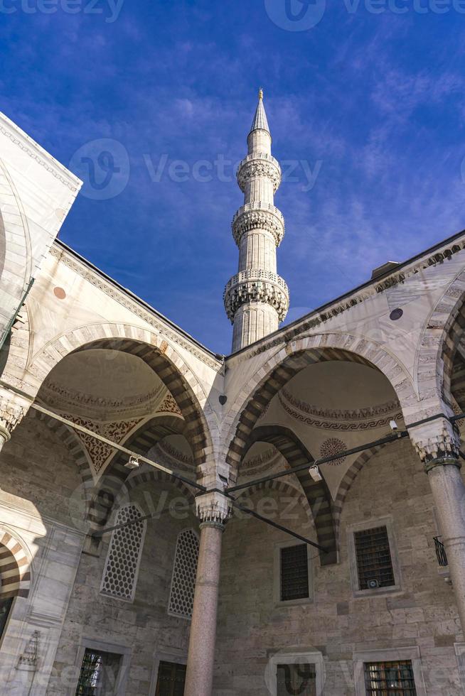 Suleymaniye mosque courtyard in Istanbul Turkey photo