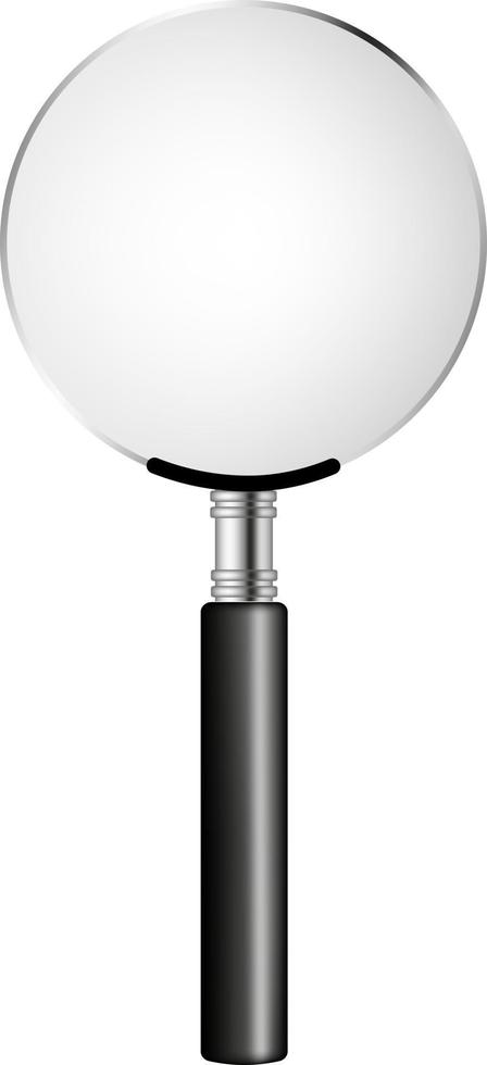 isolated magnifying glass realistic illustration vector