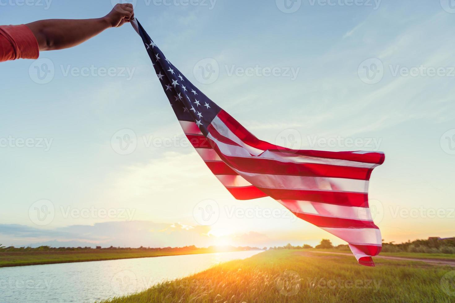 nosotros bandera americana foto