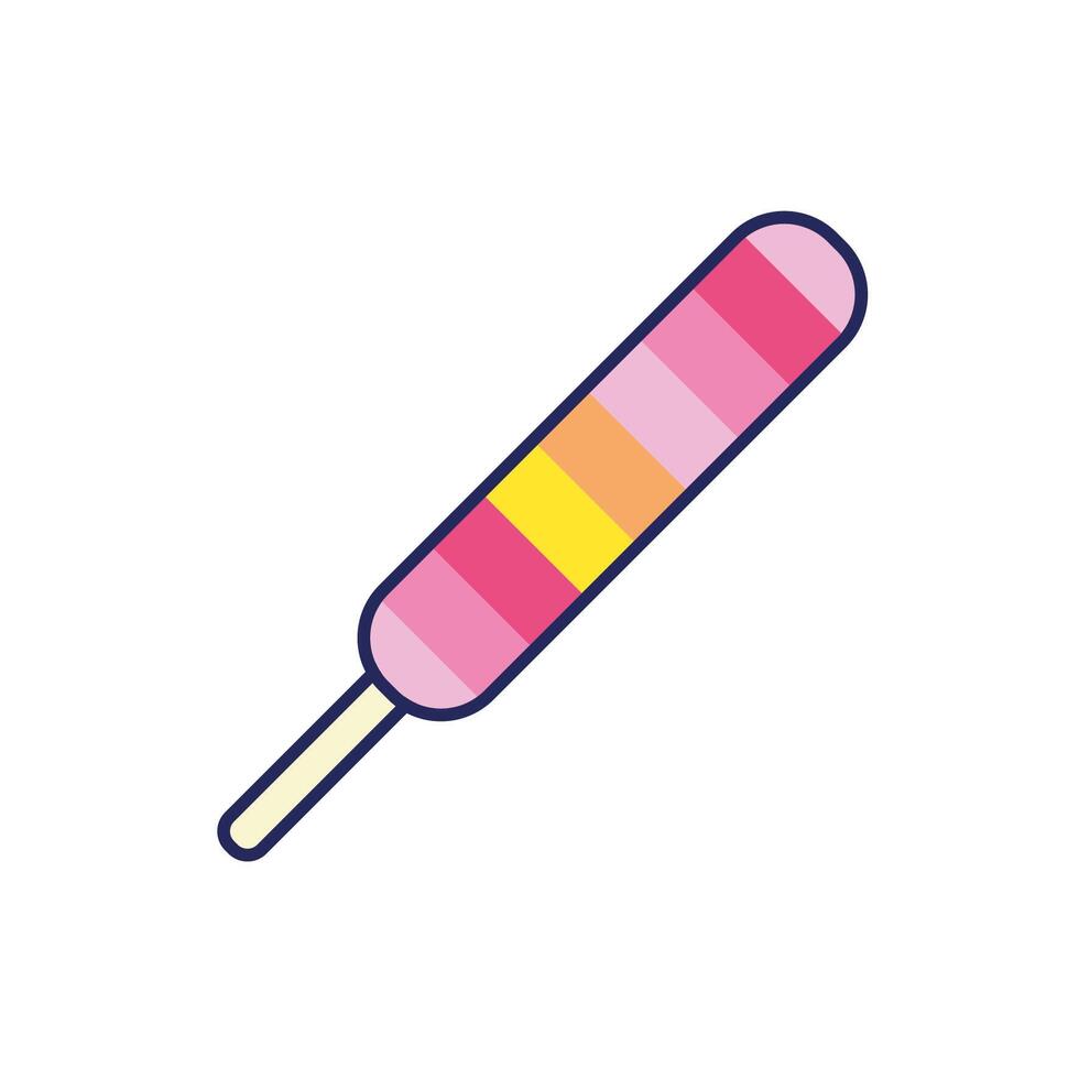 sweet lollipop confetti isolated icon vector