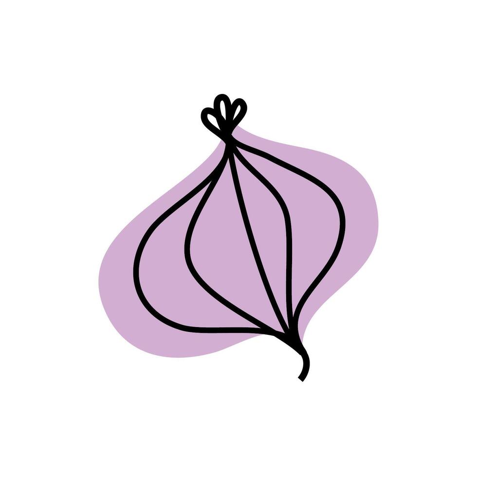 fresh onion vegetable healthy isolated icon vector