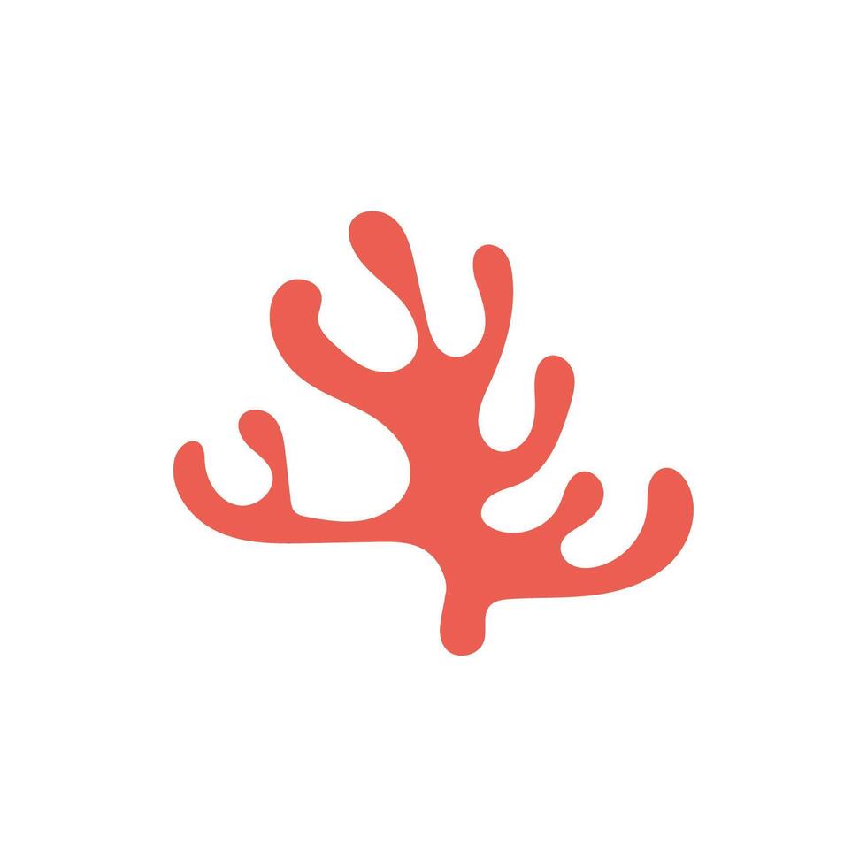 marine sea weed life icon vector