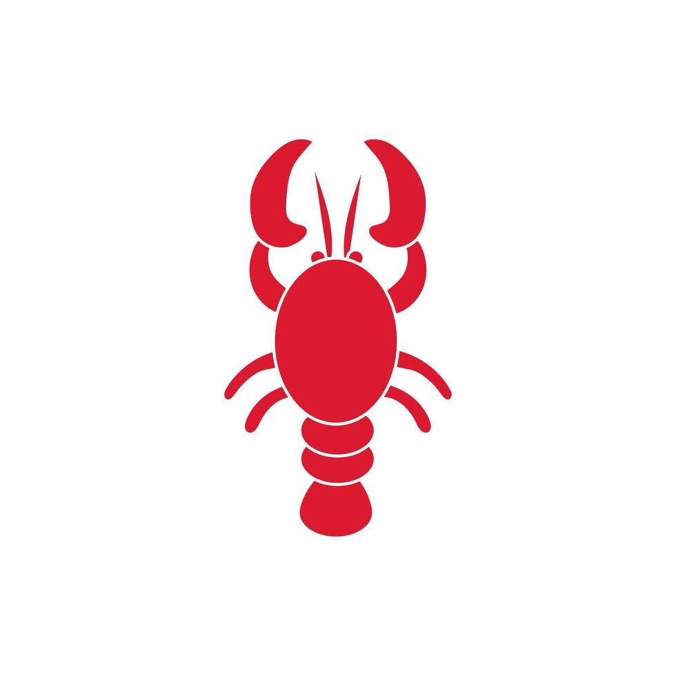 lobster sea life animal isolated icon vector