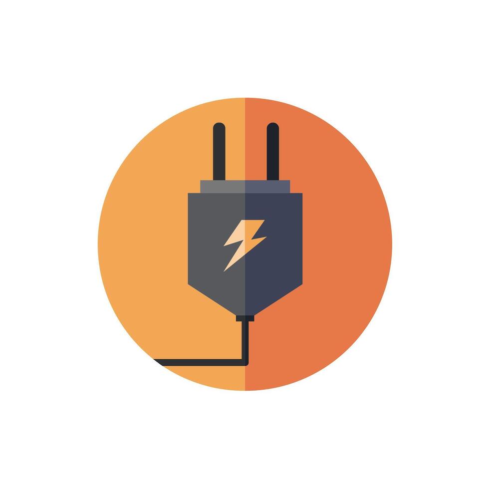 energy connector wire isolated icon vector