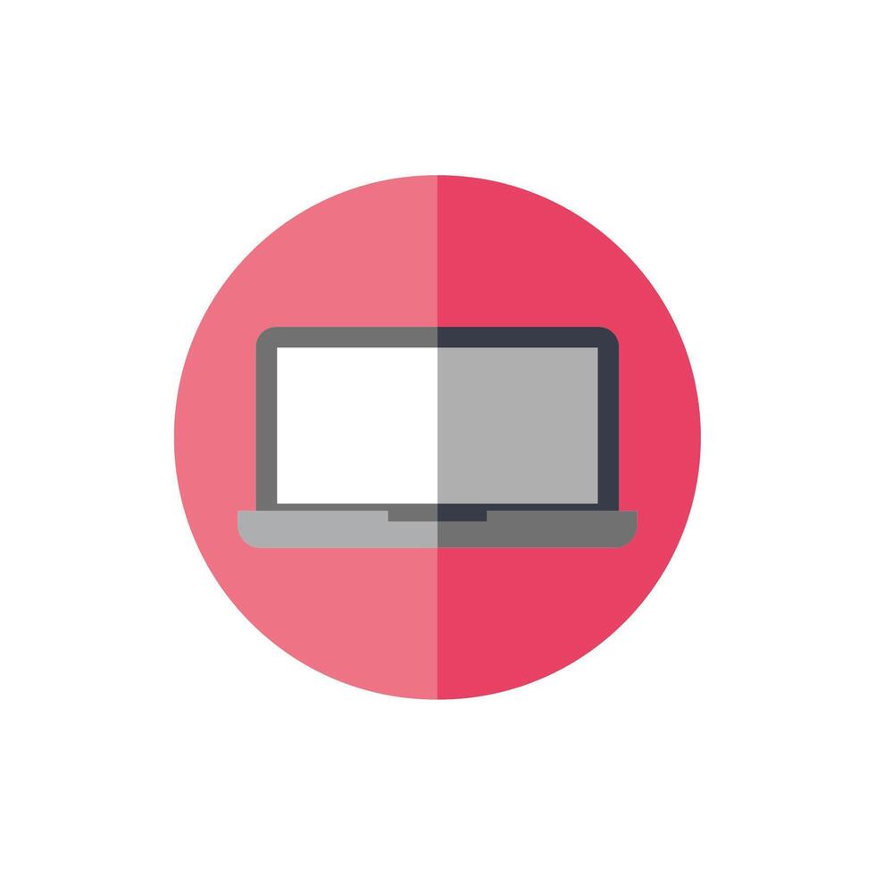 laptop computer portable isolated icon vector