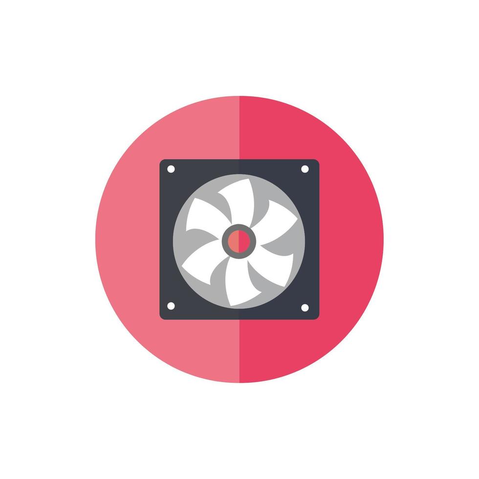 fan home appliance isolated icon vector