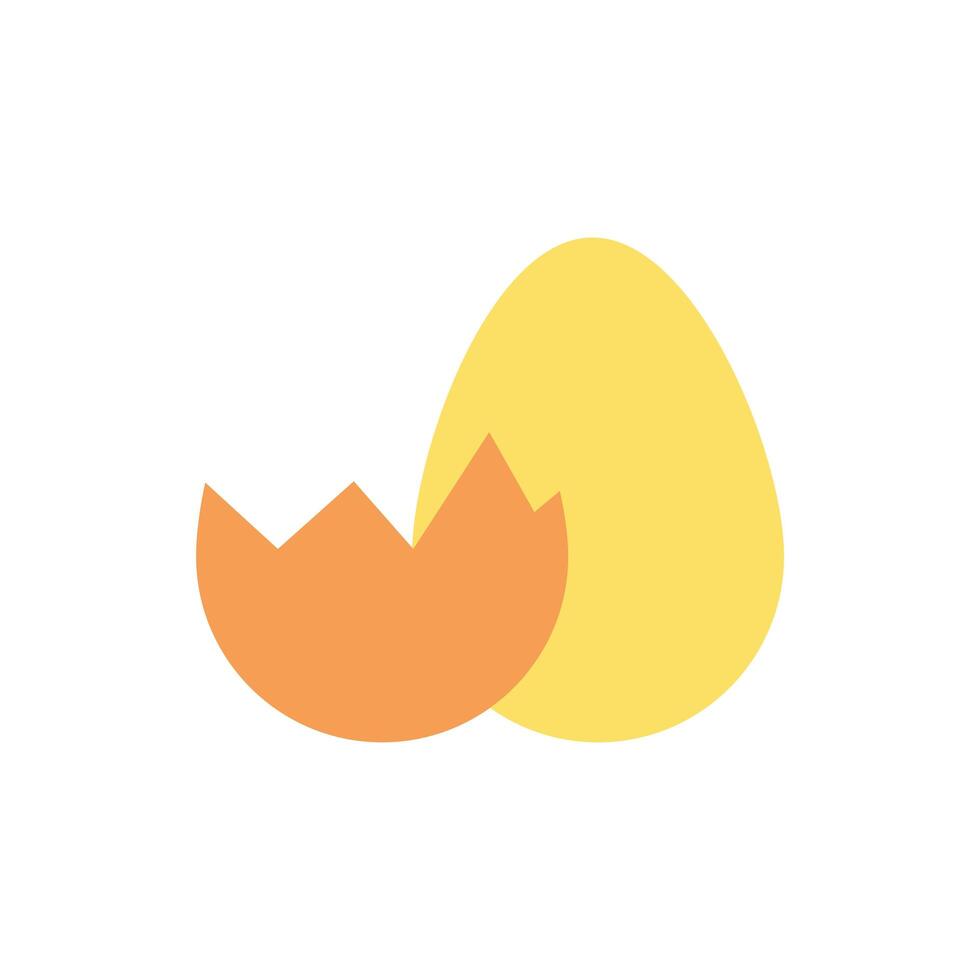 spring egg painted isolated icon vector