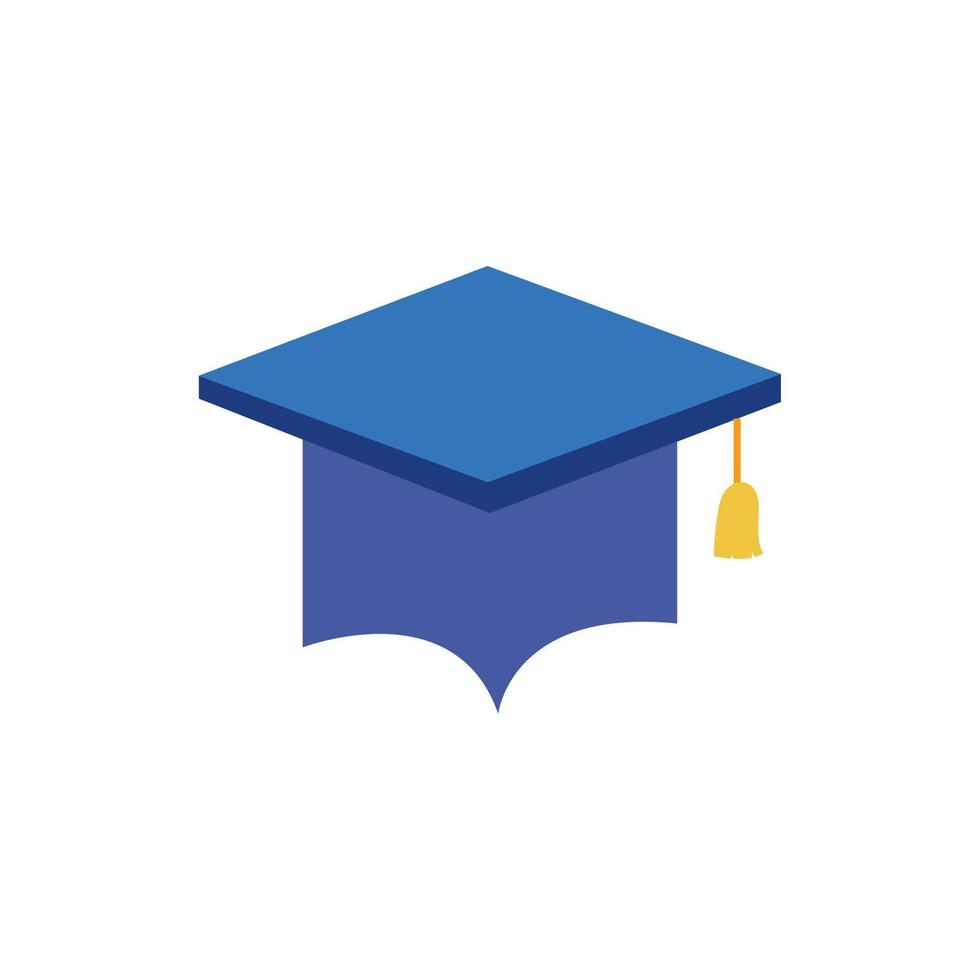 graduation hat accessory isolated icon vector
