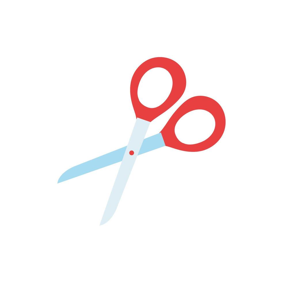 scissors school accessory isolated icon vector