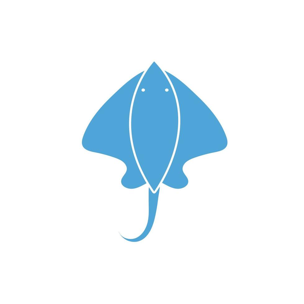 Stingray sea life animal isolated icon vector