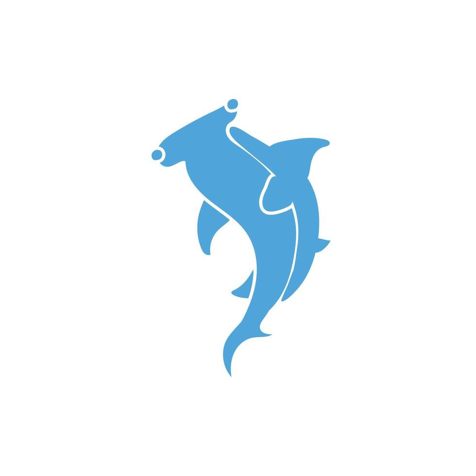 shark sea life animal isolated icon vector
