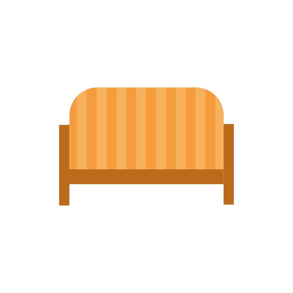 livingroom sofa furniture isolated icon vector