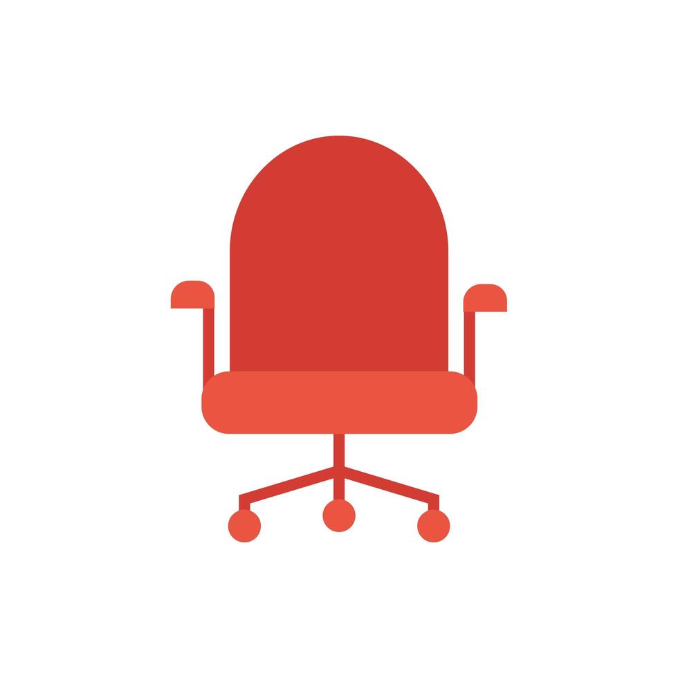 office chair furniture isolated icon vector