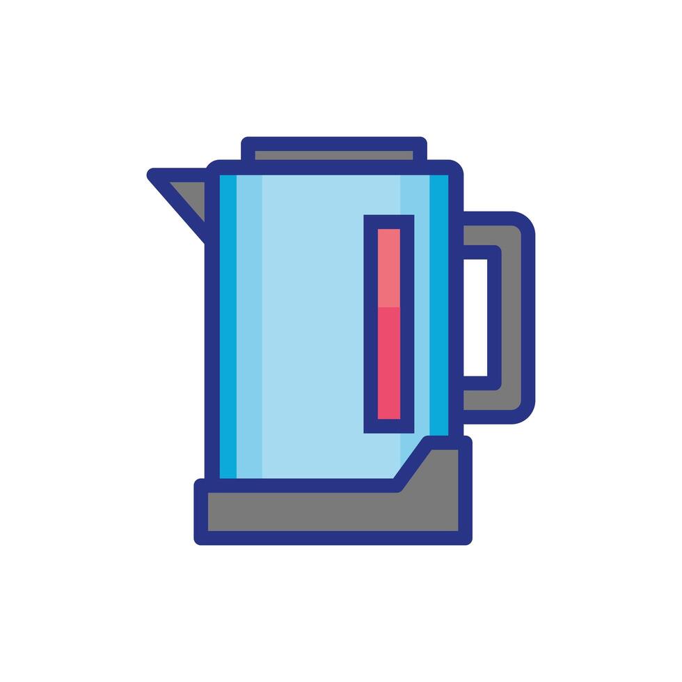 coffee in teapot drink isolated icon vector