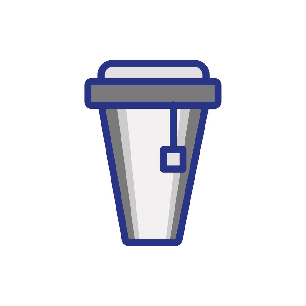 ice tea beverage isolated icon vector